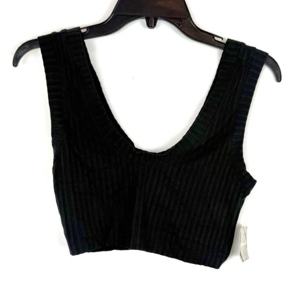 Free People Women’s Black Sleeveless Cropped Top Size XS